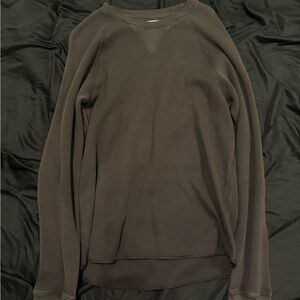J Crew Mixed Waffle Sweatshirt